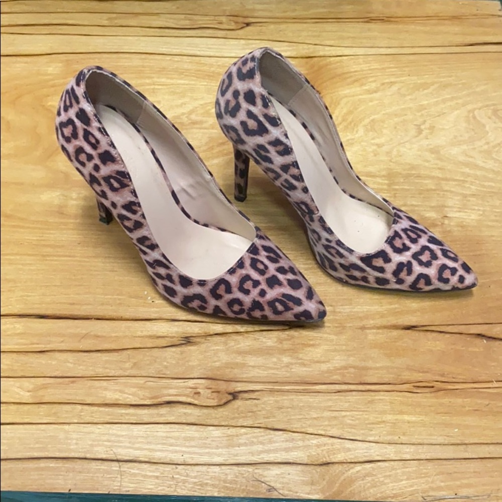 Leopard print heels